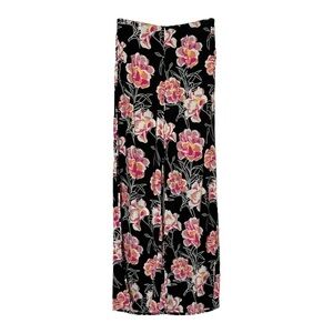 Roxy Pants Women’s Size XS Black Floral Print NWT Vacation Flowy Wide Leg